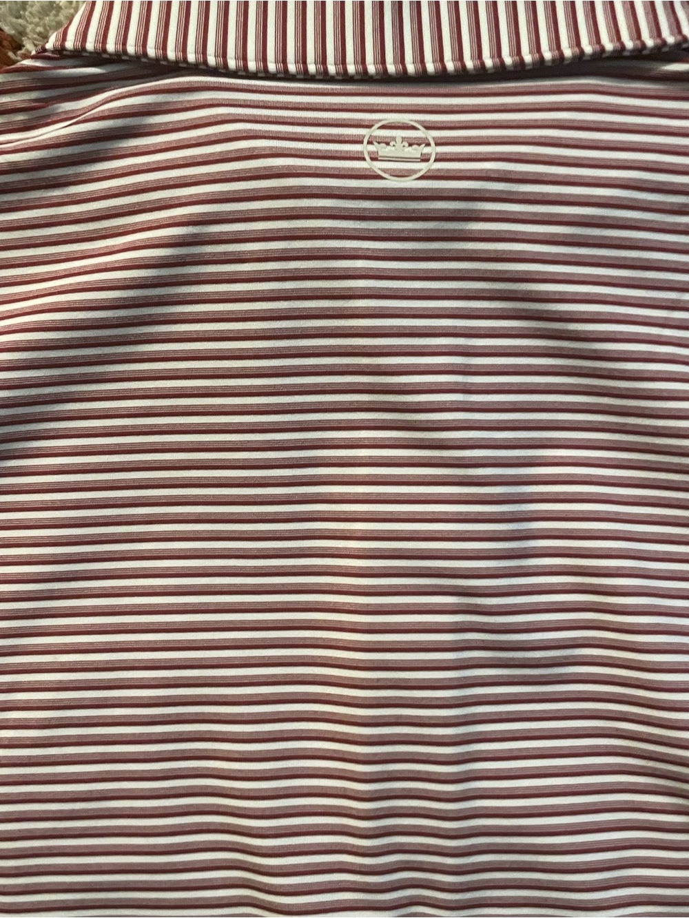Peter Millar Alabama Crimson Tide Polo Men’s Large NWT Striped Golf Shirt - Picture 7 of 7